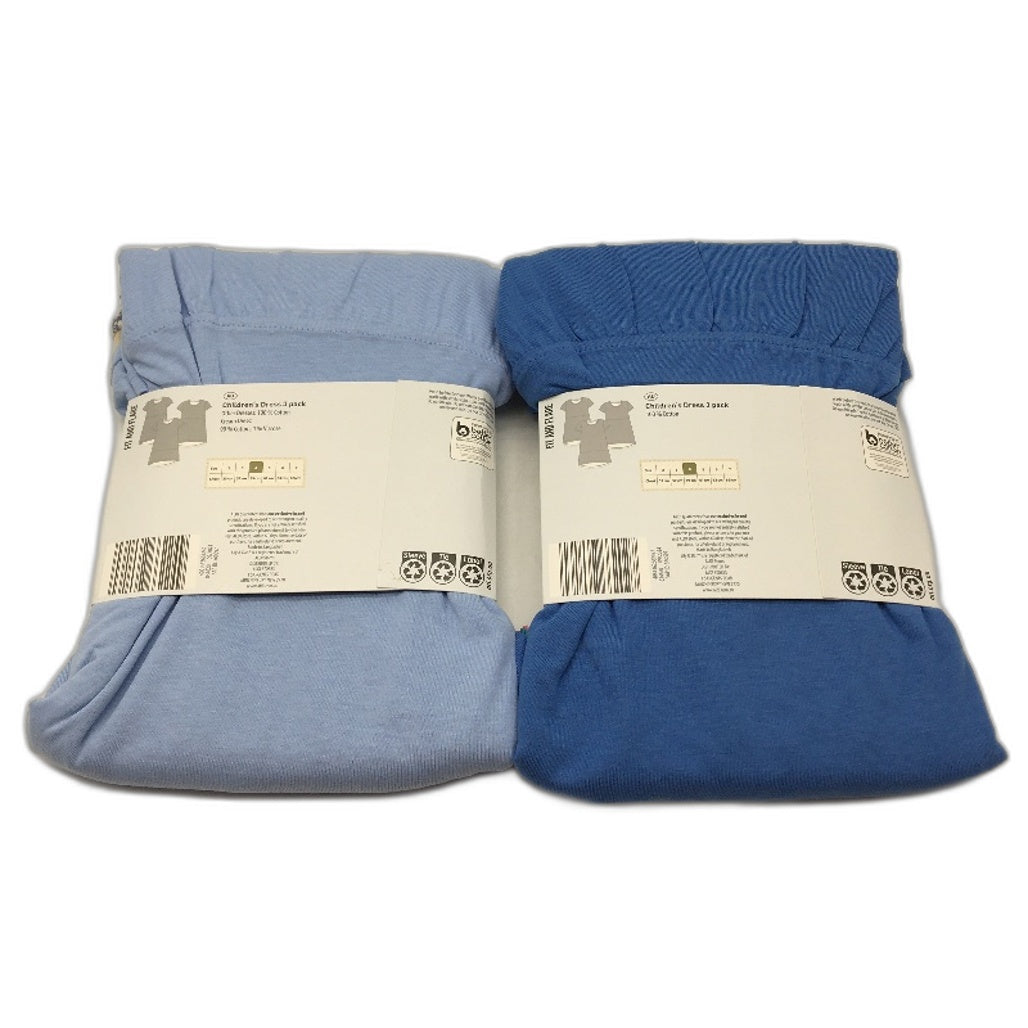 Lily & Dan 2 x 3Pks Fit & Flare 100% Cotton Mutlicoloured Girls Dresses Sz 4 NEW