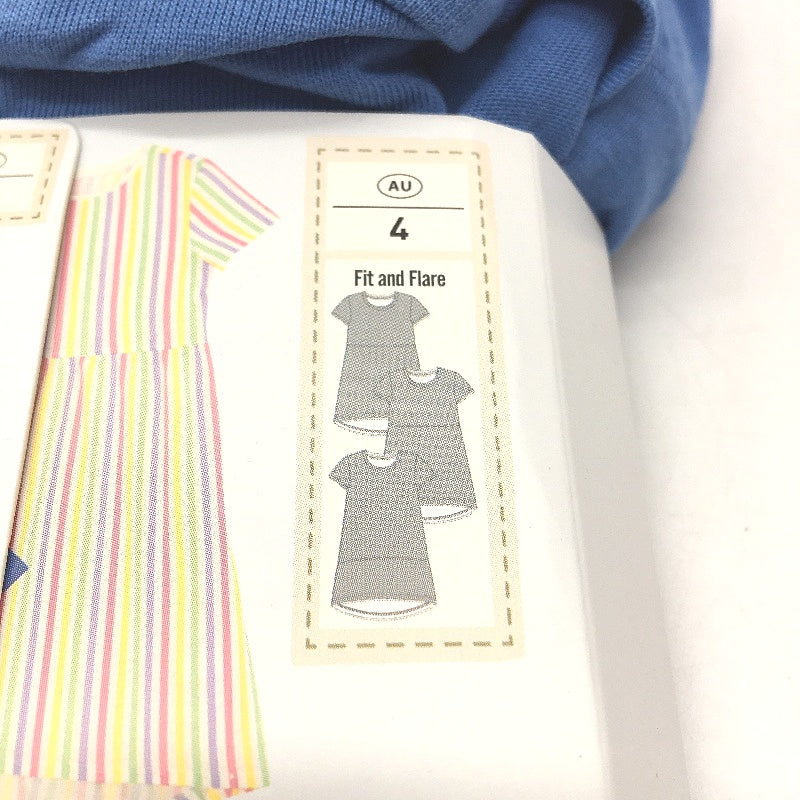 Lily & Dan 2 x 3Pks Fit & Flare 100% Cotton Mutlicoloured Girls Dresses Sz 4 NEW