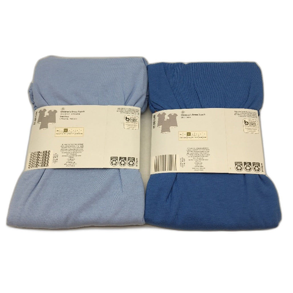 Lily & Dan 2 x 3Pks Fit & Flare 100% Cotton Mutlicoloured Girls Dresses Sz 3 NEW