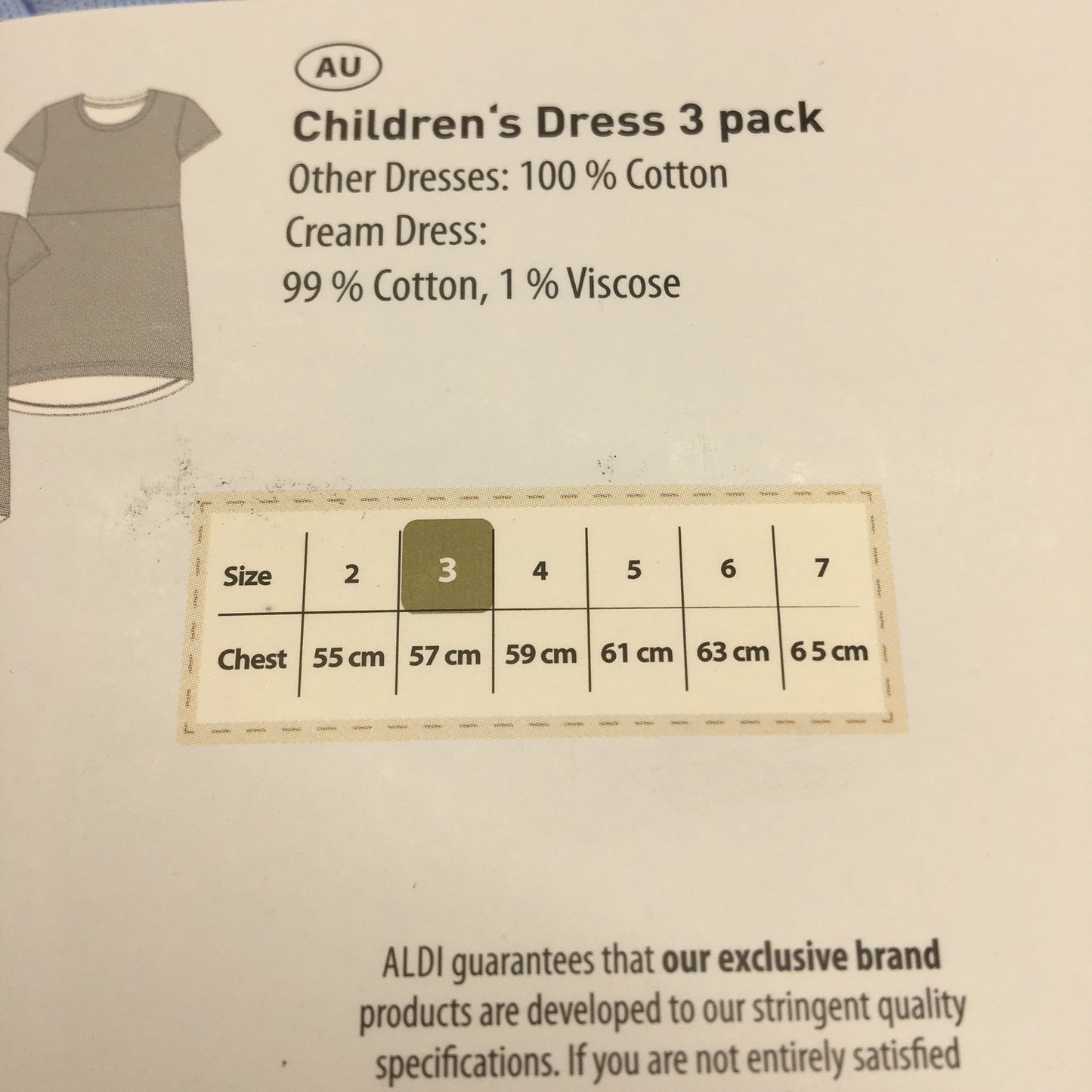 Lily & Dan 2 x 3Pks Fit & Flare 100% Cotton Mutlicoloured Girls Dresses Sz 3 NEW