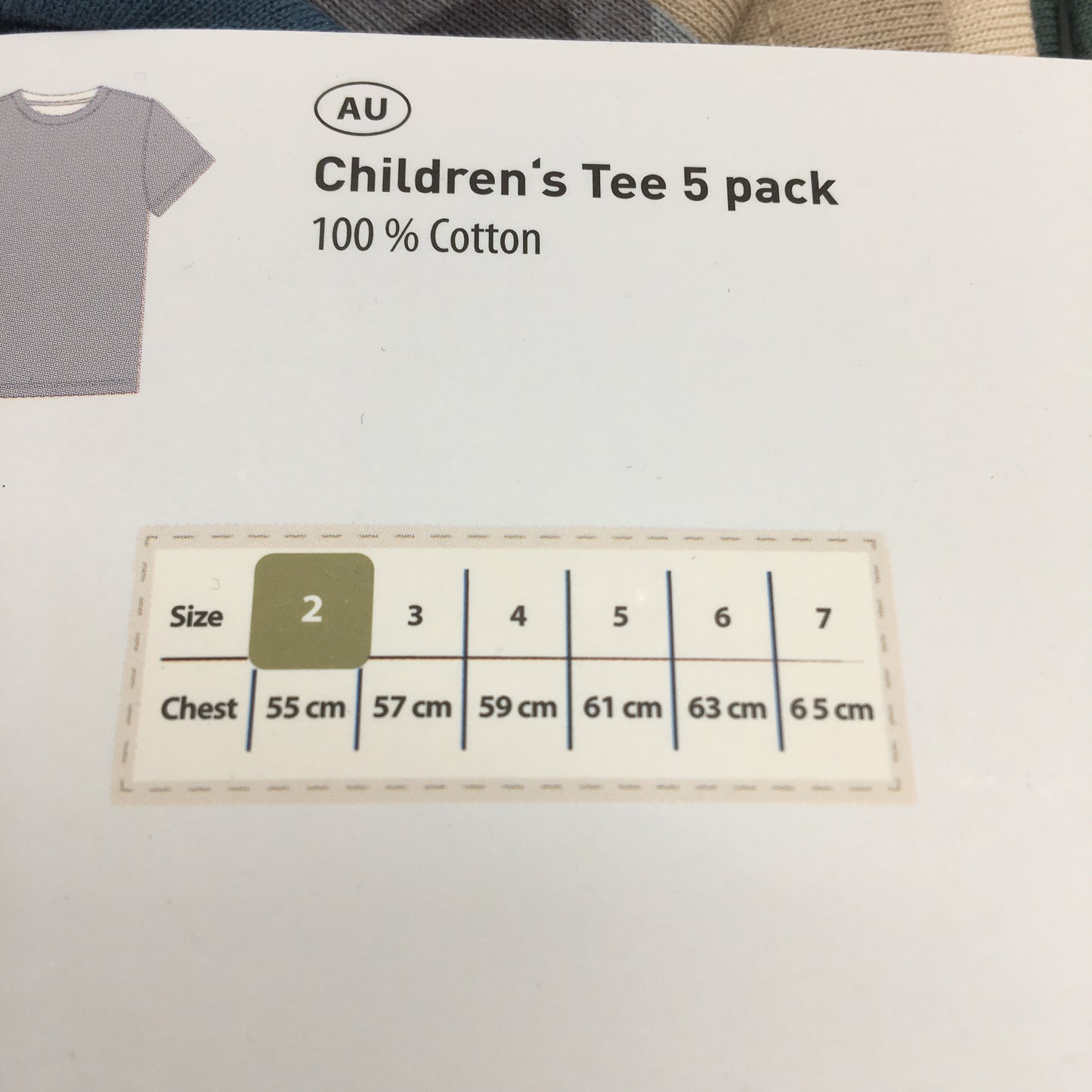 Lily & Dan 2 x 5Pks 100% Cotton Classic Fit Mutlicoloured Boys Tees Size 2 NEW