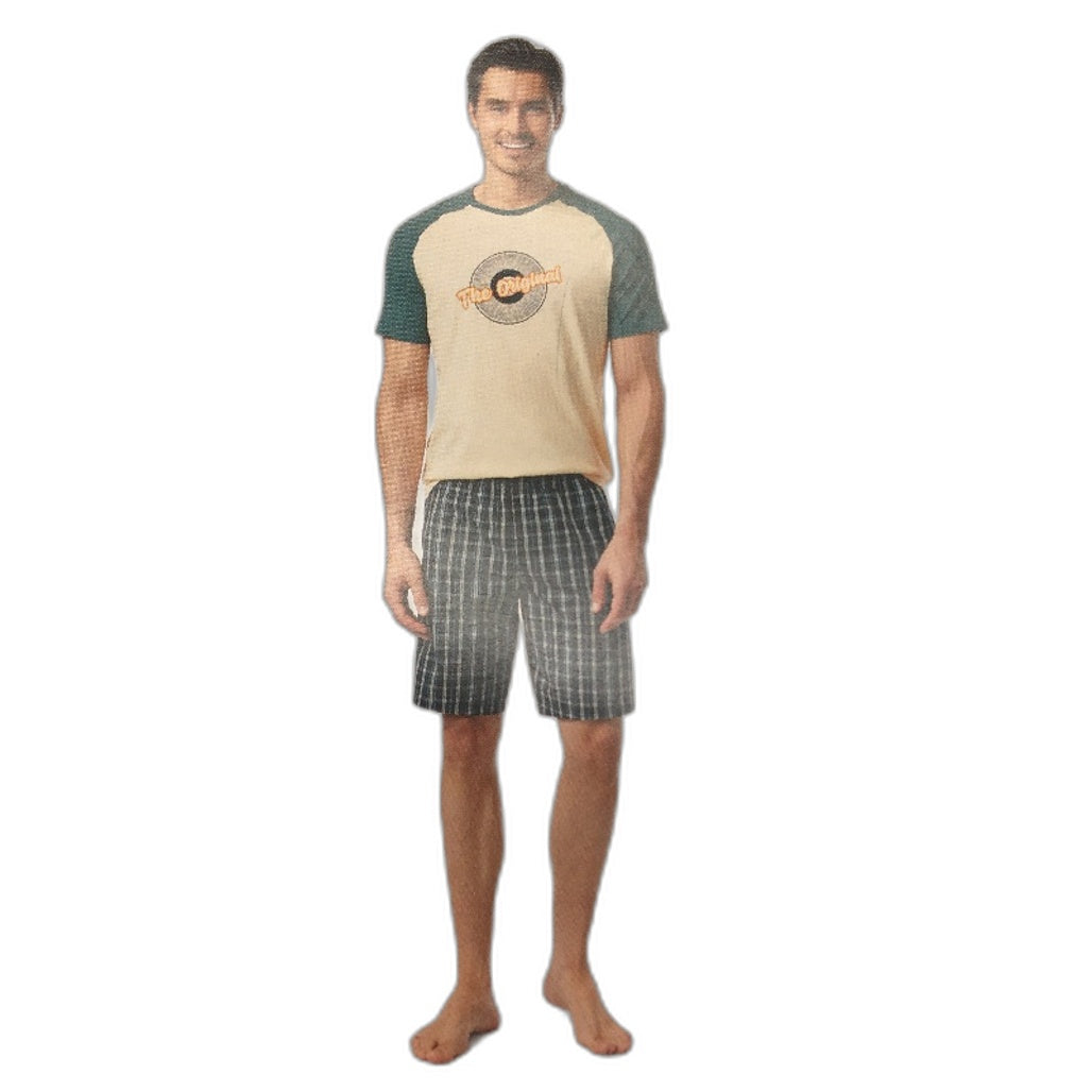 Westbay Mens 'The Original' 100% Cotton Short Sleeve & Shorts PJ Set Size L NEW