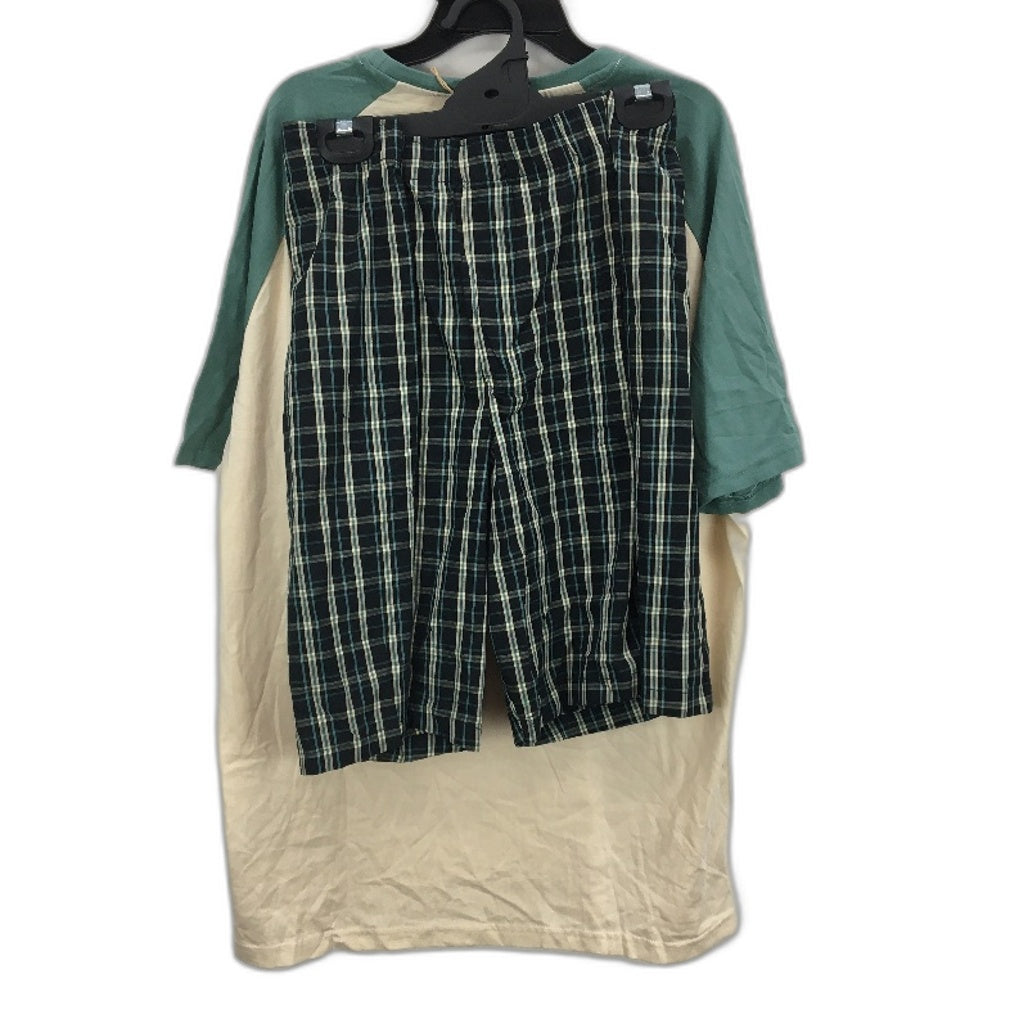 Westbay Mens 'The Original' 100% Cotton Short Sleeve Cream PJ Set Size 2XL NEW