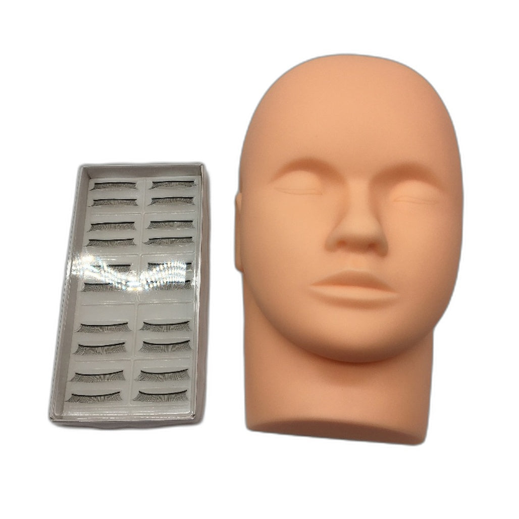 Beauty Seven Eyelash Extension Starter Practice Kit Inc Mannequin and Lashes NEW