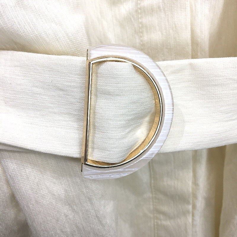 Tokito Myer Sample Cream Button Up Belted Fully Lined Dress Ladies Size 10 NEW