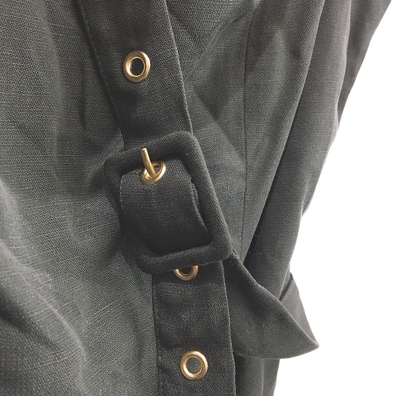 Tokito Myer Sample Forest Green Belted Fully Lined Dress Ladies Size 10 NEW