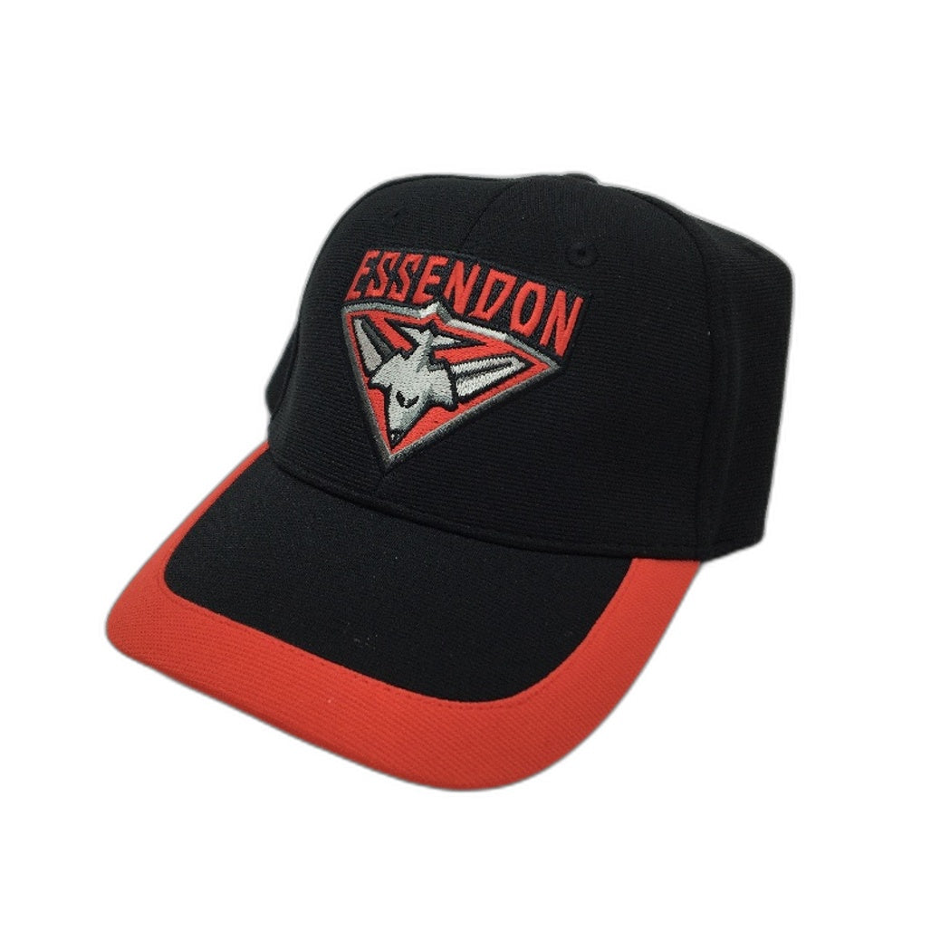 AFL On Field Essondon Bombers Twin Pack Football Red Black Caps Youth NEW