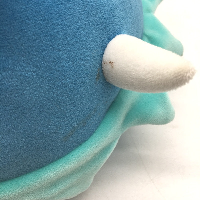 2 Pack Blue Dinosaur & Unicorn Rounded Soft Plush Toys Collectables Multicoloured - Polyester Durable Lightweight Design Squishees