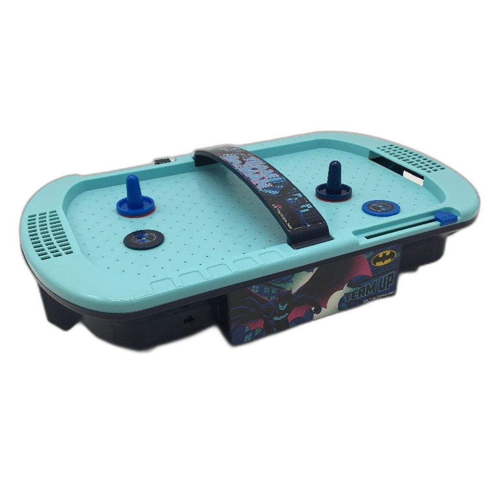DC DC Batman Mini Super Air Hockey With Real Air Powered Action Blue & Navy Blue - Durable, Lightweight, Fast Shipping NEW