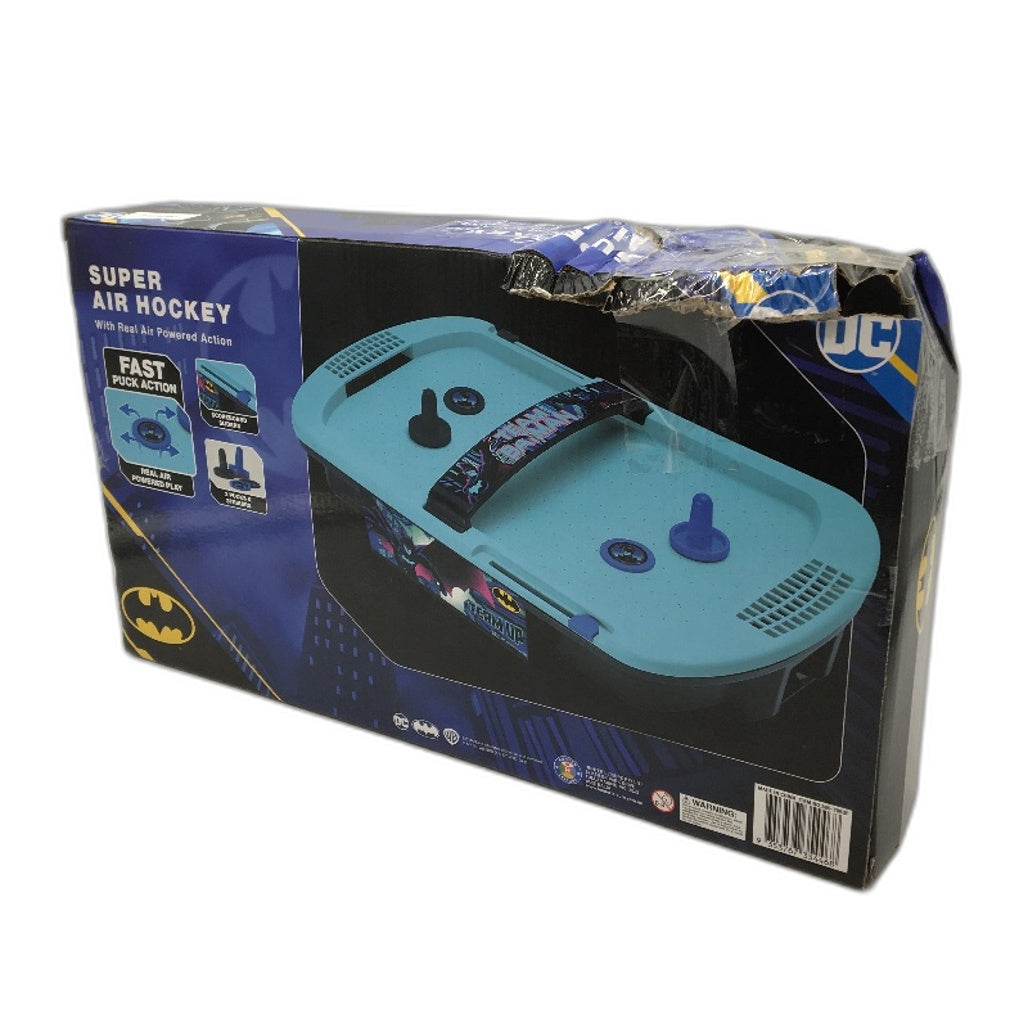 DC DC Batman Mini Super Air Hockey With Real Air Powered Action Blue & Navy Blue - Durable, Lightweight, Fast Shipping NEW