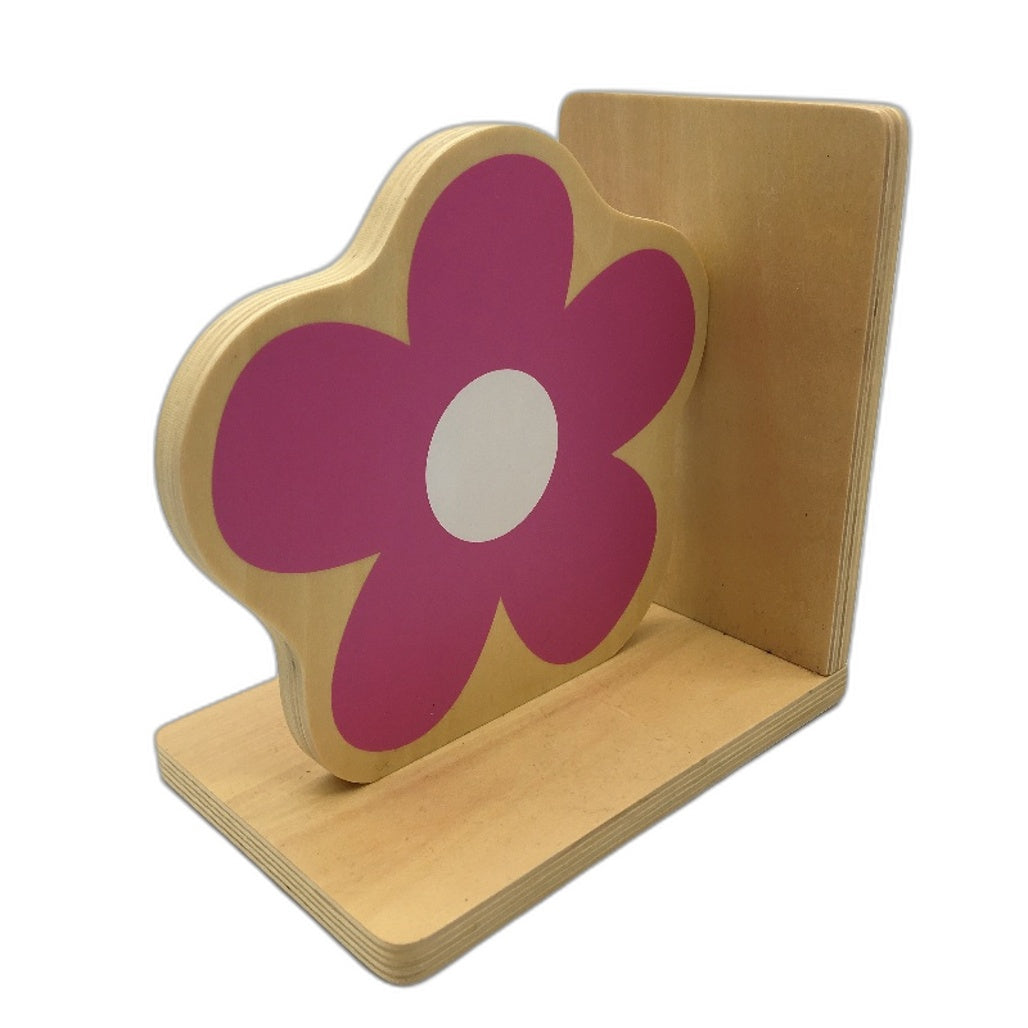 Penny Scallan Design Daisy Themed Wooden Bookend Cute Unique Shelf Decor NEW