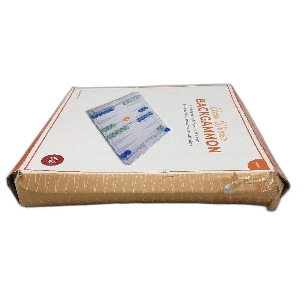 Isalbi Isalbi Clear Winner Backgammon Transparent Classic Board Game NEW Clear - Durable & Portable NEW