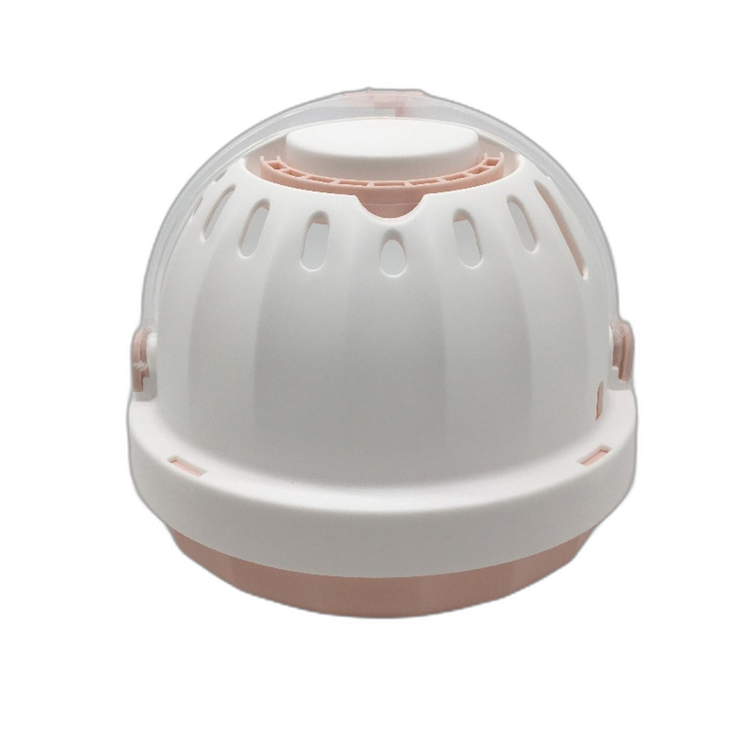 White & Pink Space Helmet Small Pet Rodent Travel Carrier & Water Dispenser DEMO