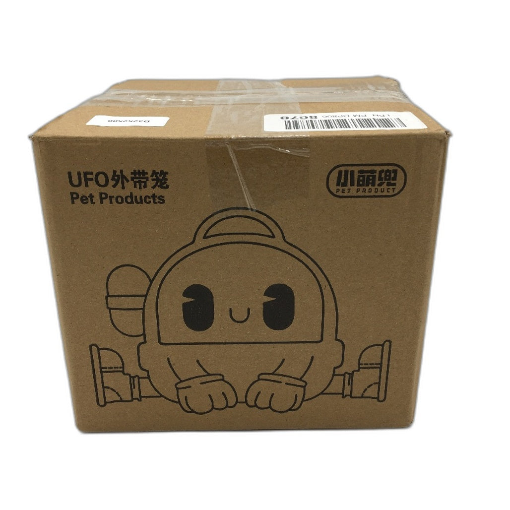 White & Pink Space Helmet Small Pet Rodent Travel Carrier & Water Dispenser DEMO