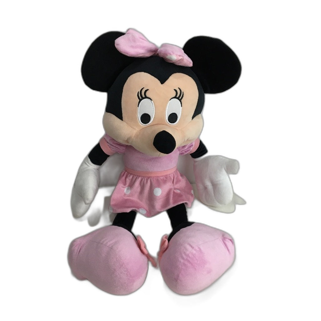 Disney Mickey Mouse Clubhouse Minnie Mouse Jumbo 22 Plush Toy Pink - Polyester Fibers Lightweight & Durable Headstart
