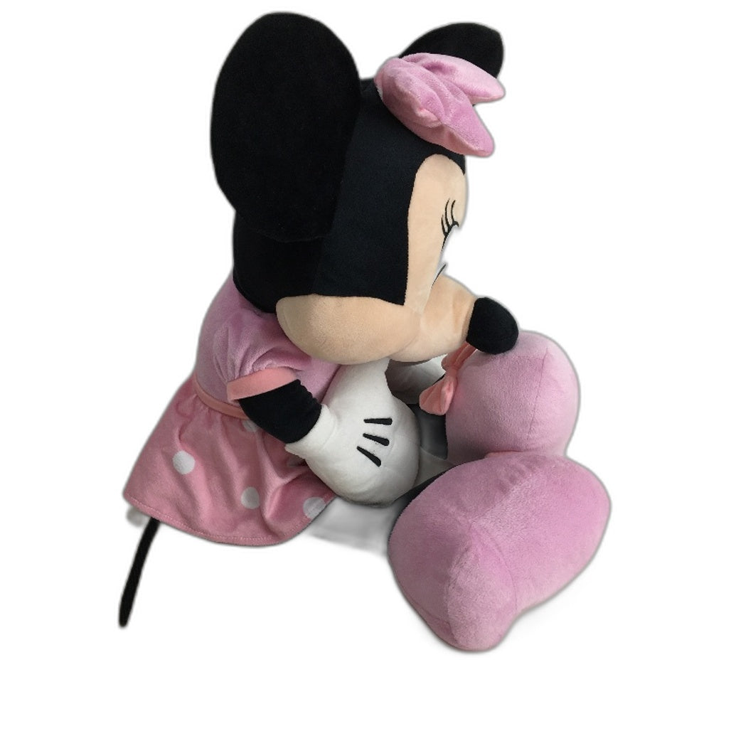 Disney Mickey Mouse Clubhouse Minnie Mouse Jumbo 22 Plush Toy Pink - Polyester Fibers Lightweight & Durable Headstart