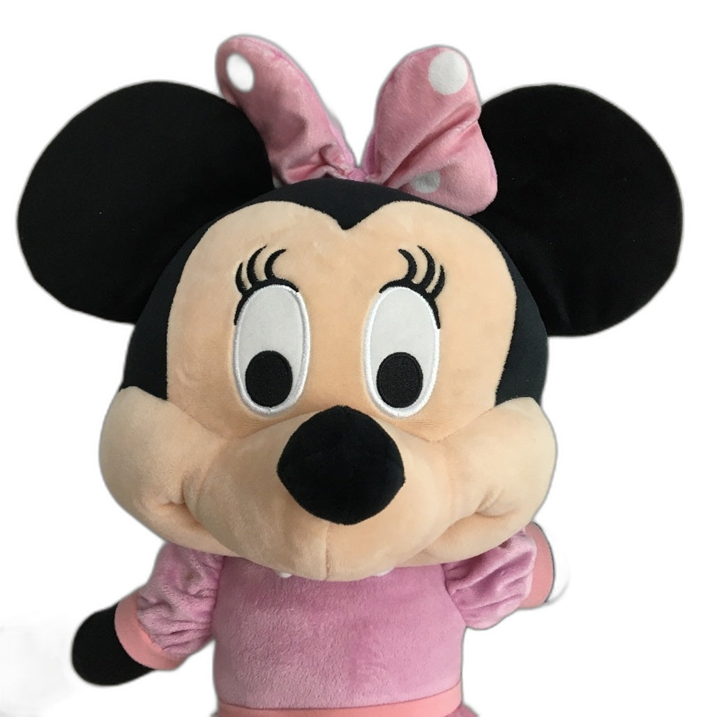 Disney Mickey Mouse Clubhouse Minnie Mouse Jumbo 22 Plush Toy Pink - Polyester Fibers Lightweight & Durable Headstart