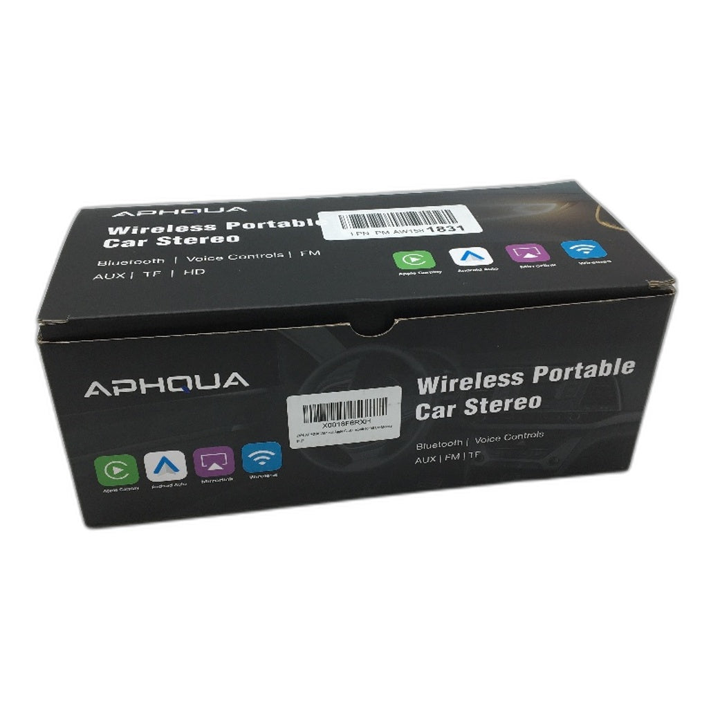 APHQUA 9.3" 1080p Wireless Portable Car Stereo with Carplay for All Models DEMO