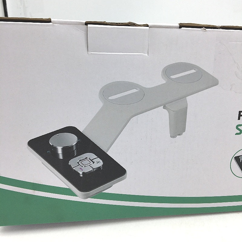 Samodra Non-Electric Silver Button Bidet Attachment with Pressure Controls NEW