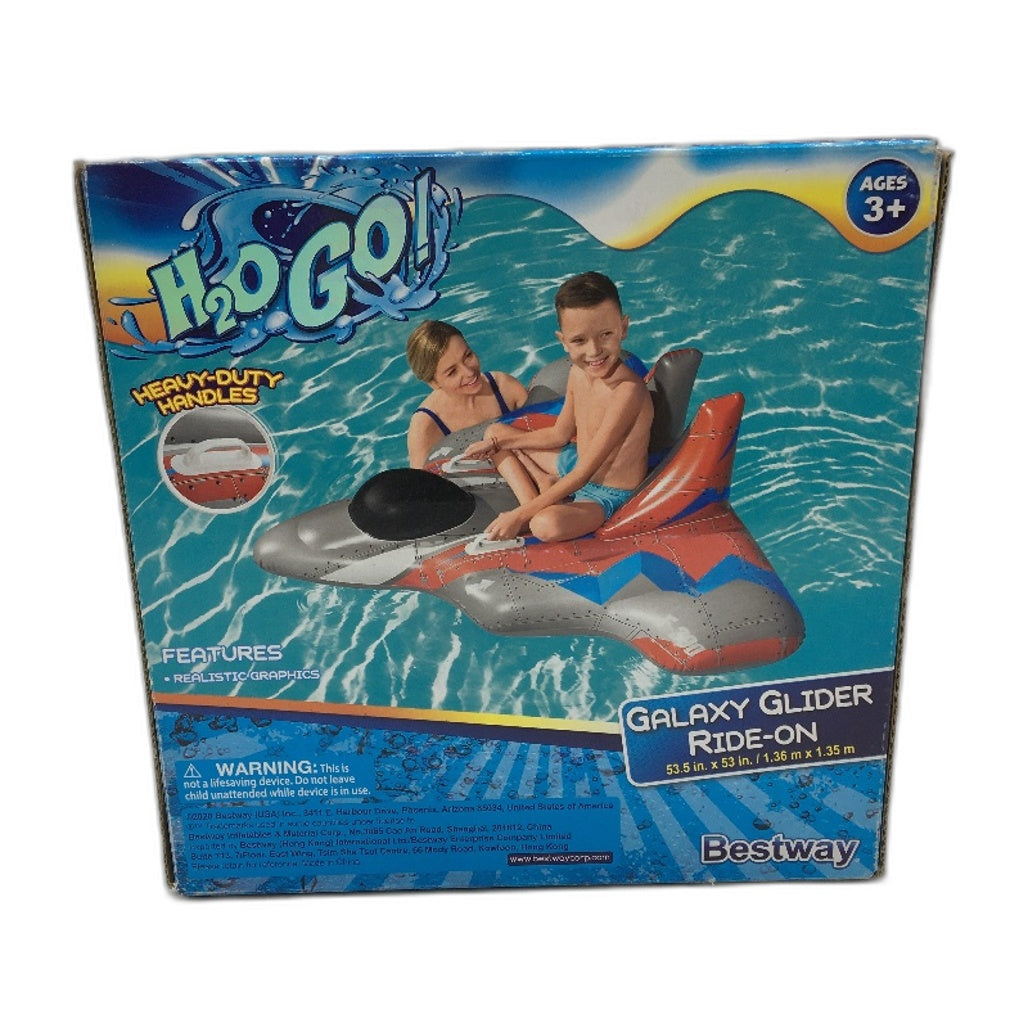 Bestway H20GO Galaxy Glider Ride-On One Rider Inflatable Swimming Pool Toy NEW
