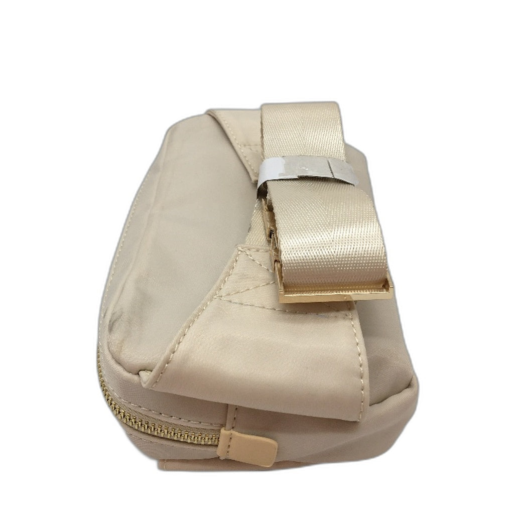 Peta And Jain Cream Beige Golden Zipper Small Crossbody Bag Purse Pouch NEW