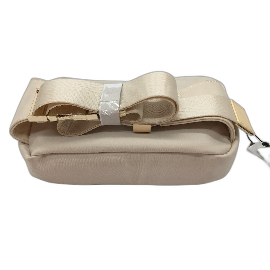 Peta And Jain Cream Beige Golden Zipper Small Crossbody Bag Purse Pouch NEW