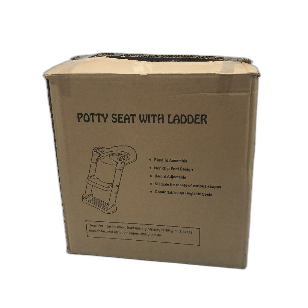 USOR Blue & Yellow Potty Toilet Training Seat With Step Stool Ladder Anti-Slip