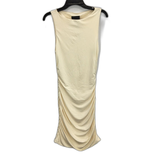 Alice In The Eve Cream 'Lena' Ruched Slinky Mini Dress Ladies Size Small NEW