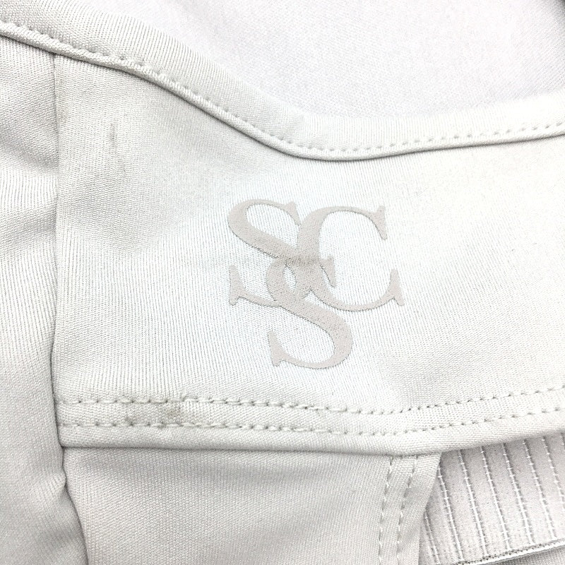 Subtitled Sports Club Gather Back Seam Light Grey Unitard Ladies Size Small NEW