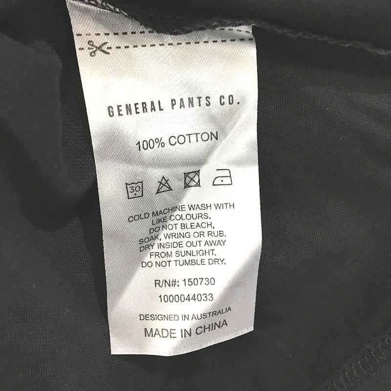 General Pants Basic Black Cotton Relaxed Fit Muscle Tank Mens Size XL NEW