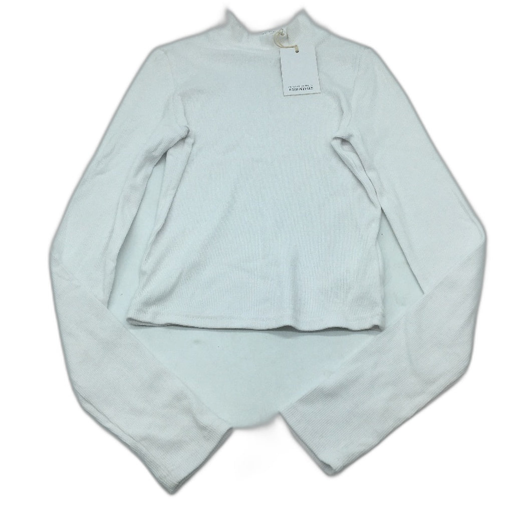General Pants Essentials Long Sleeve White Skivvy Top Ladies Size Small NEW