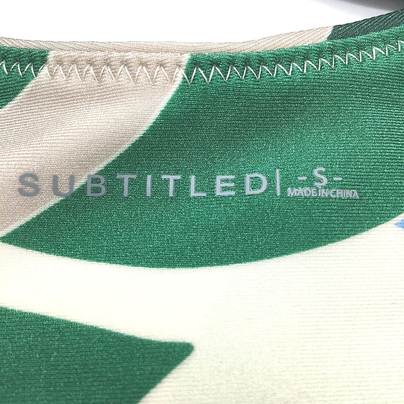 Subtitled Coko Printed Underwire Abstract Art Bikini Bottoms Ladies Size S NEW