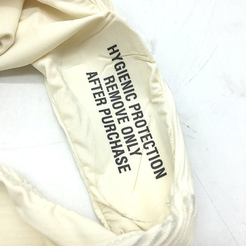 Subtitled Rib High Waist Almond White Brief Swim Bottoms Ladies Size XL NEW