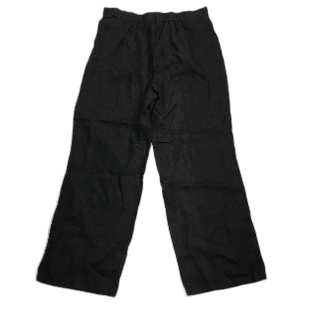 Subtitled Jemimah Black Linen Blend Relaxed Fit Trousers Ladies Size XL NEW