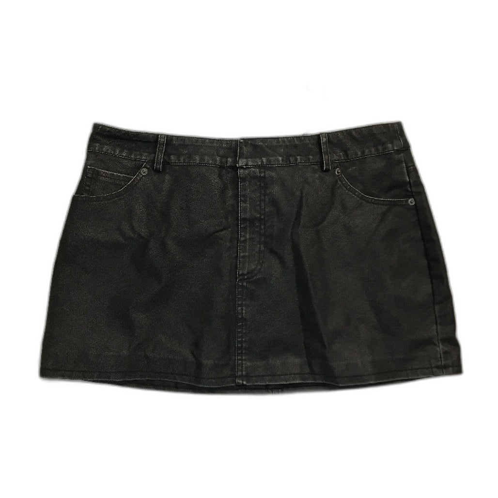 Alice In The Eve Esme Leather Look Mid Rise Mini Skirt Ladies Size Large NEW