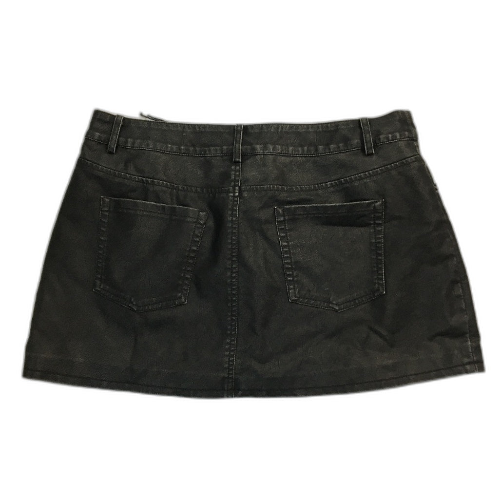 Alice In The Eve Esme Leather Look Mid Rise Mini Skirt Ladies Size Large NEW
