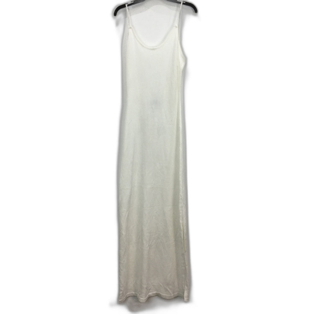 SNDYS Presley Knit White Cotton Side Slit Slip Dress Ladies Size XL NEW