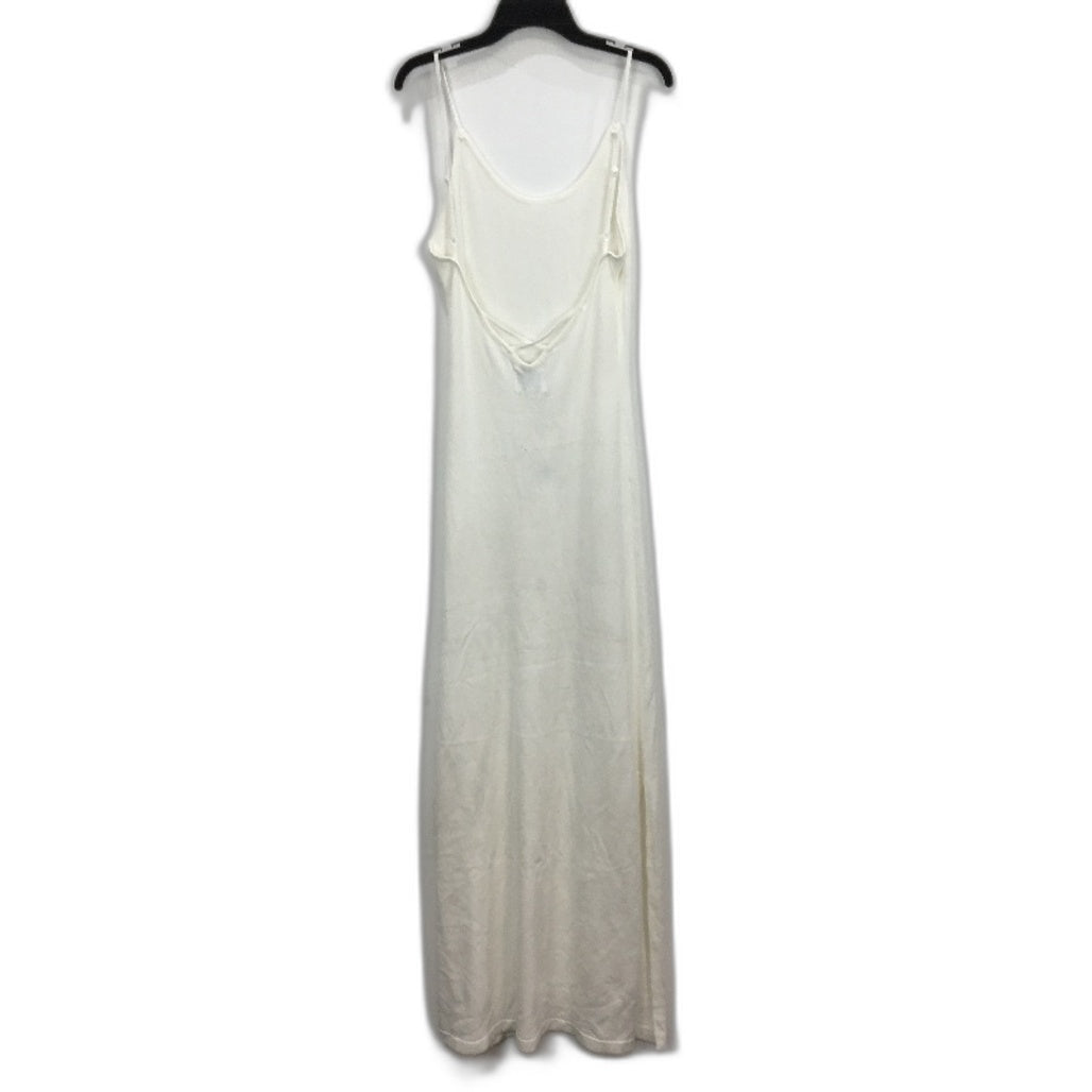 SNDYS Presley Knit White Cotton Side Slit Slip Dress Ladies Size XL NEW
