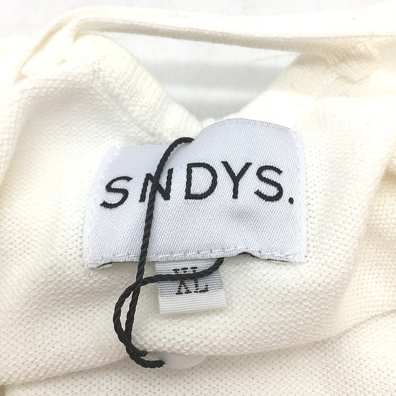 SNDYS Presley Knit White Cotton Side Slit Slip Dress Ladies Size XL NEW