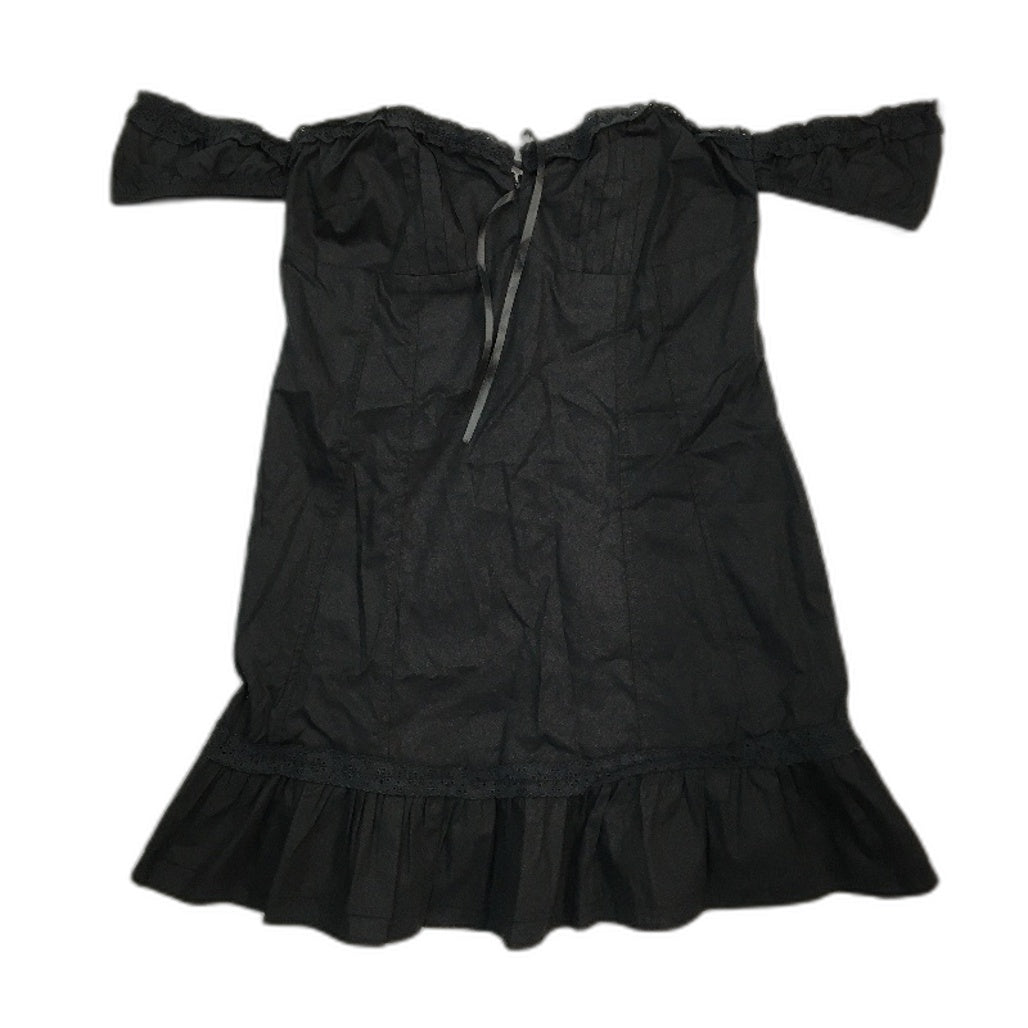 Insight Rodeo Lacey Cotton Black Off Shoulder Dress Ladies Size Small NEW