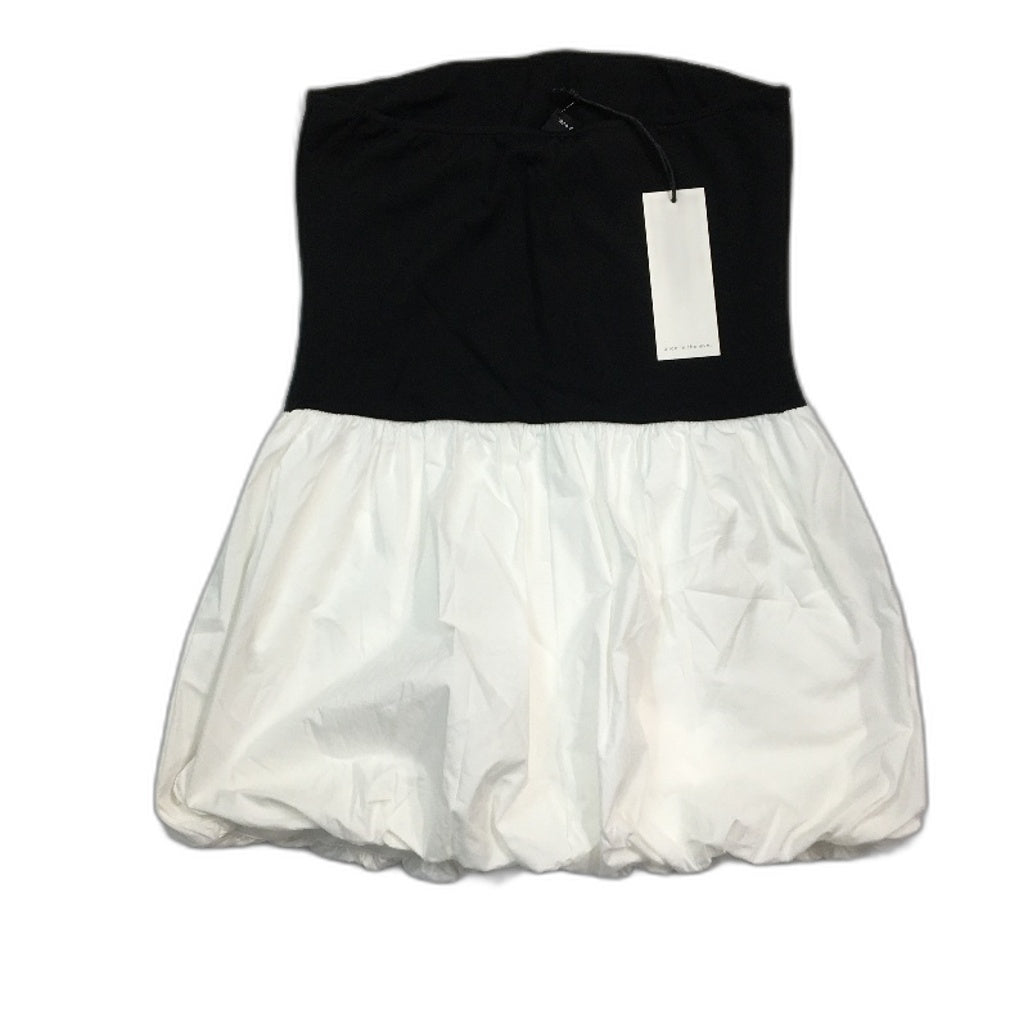 Alice In The Eve Nori Colour Block White & Black Puff Dress Ladies Size M NEW