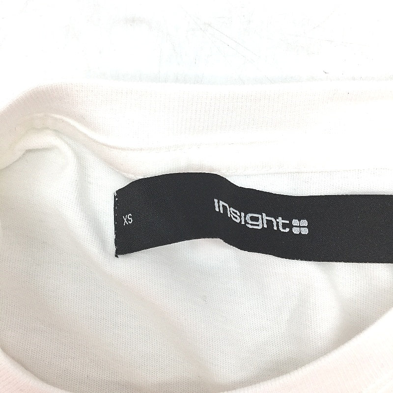 Insight Rumors Graphic Print White Cotton Baby Tee Shirt Ladies Size XS NEW