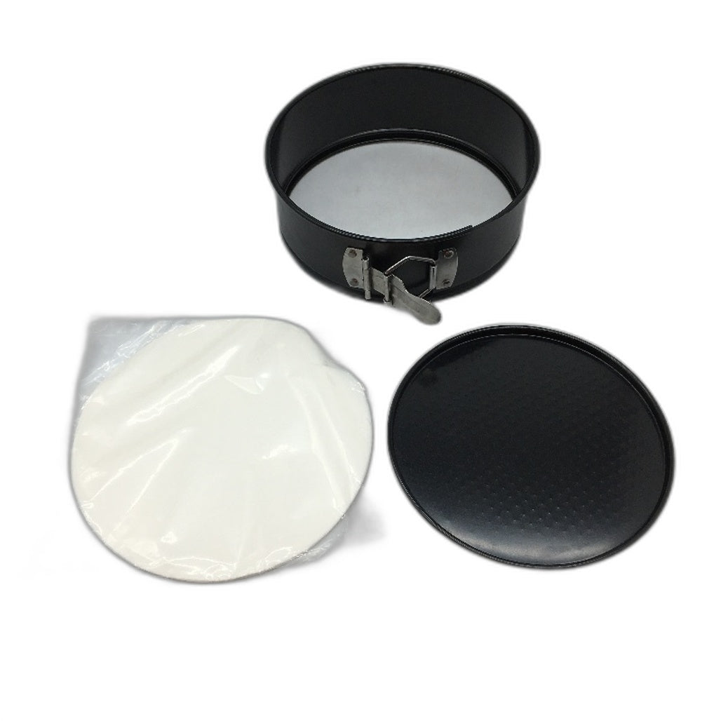 RFAQK 7 Inch Non-Stick Springform Cake Pan with Parchment Baking Paper NEW