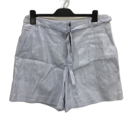Portmans Love Is Blind Light Blue Linen Blend Stretch Shorts Ladies Size AU 16 NEW