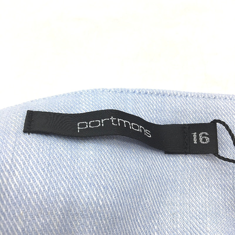 Portmans Love Is Blind Light Blue Linen Blend Stretch Shorts Ladies Size AU 16 NEW