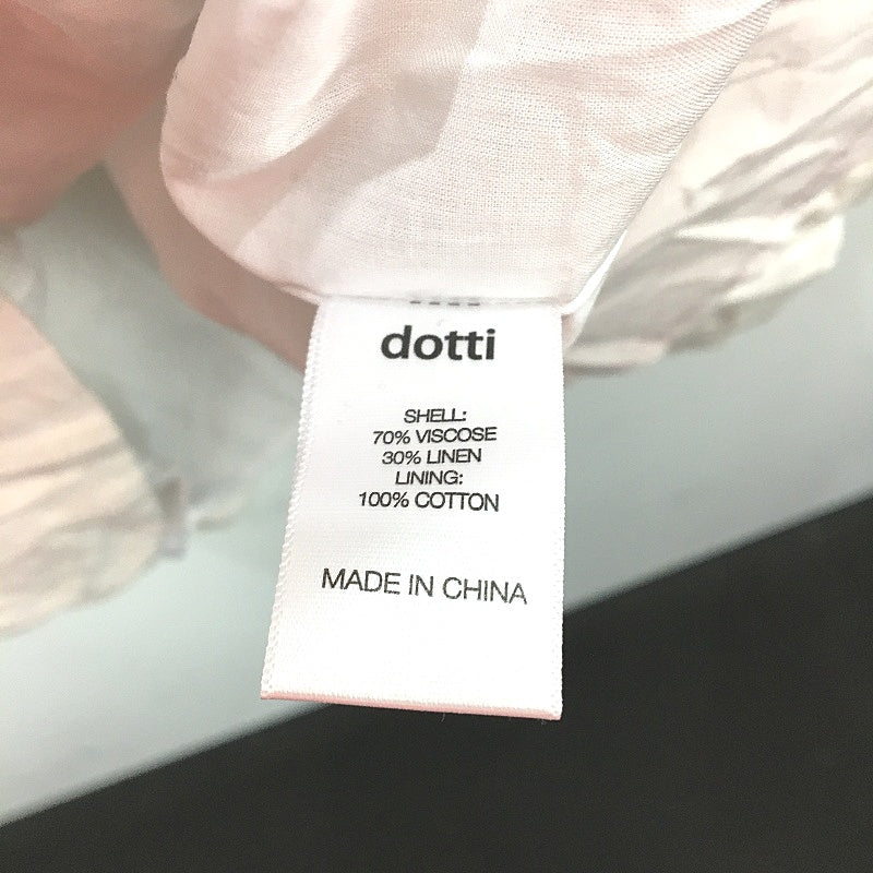 Dotti Leela White Sleeveless Mini Dress with Gathered Bodice, AU Size 12, NEW