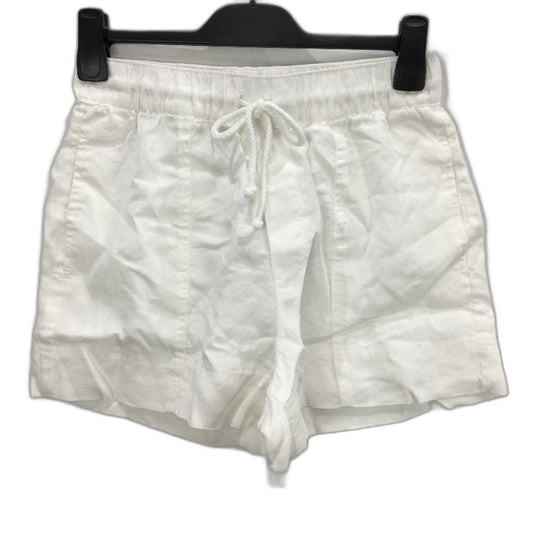 Just Jeans White Lightweight Tie High Waist Linen Jog Short Ladies Size AU 8 NEW