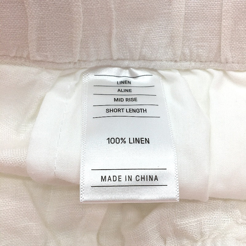 Just Jeans White Lightweight Tie High Waist Linen Jog Short Ladies Size AU 8 NEW