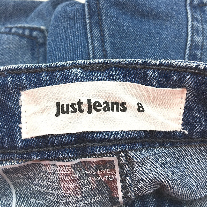 Just Jeans Straight Leg Mid Rise Blue Full Length Denim Jeans Boys Size AU 8 NEW