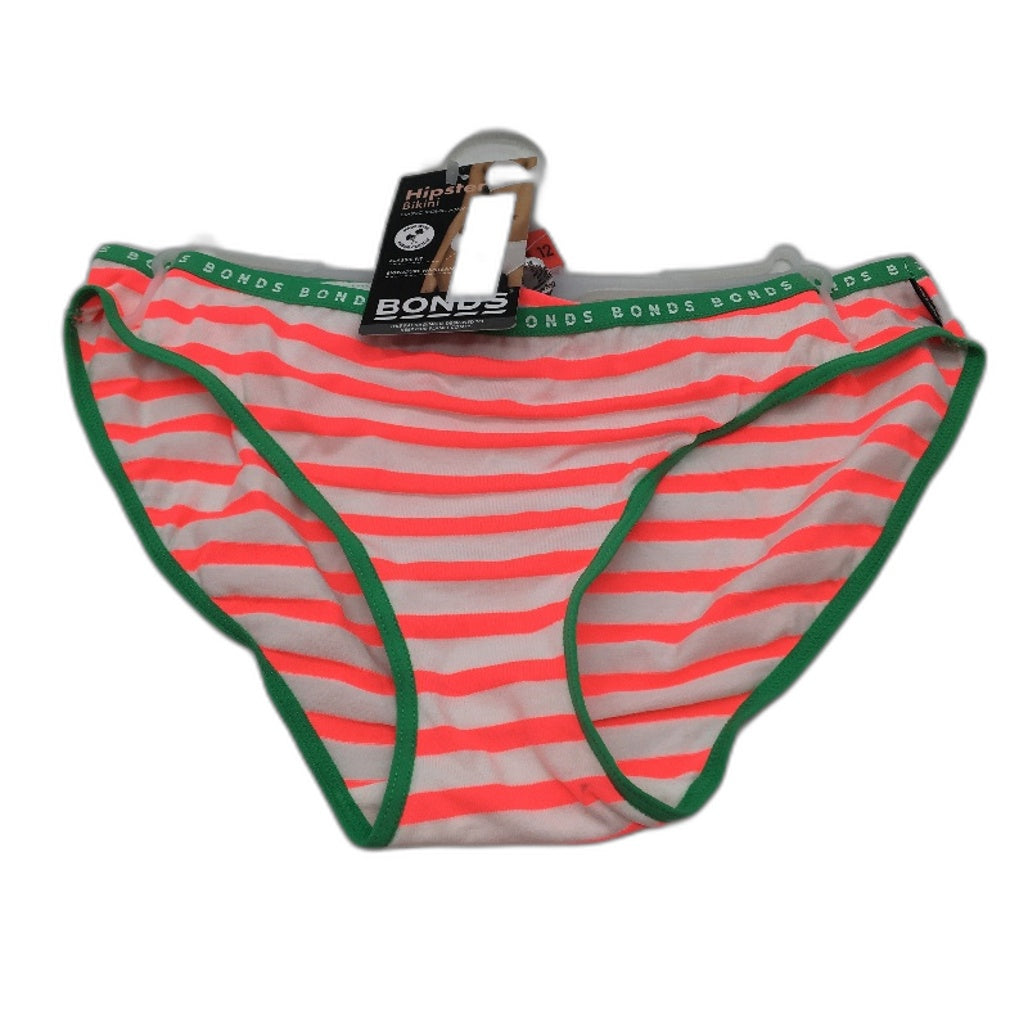 Bonds 2 Pce Stripe Hipster & Bikini Underwear 3 Pce Sock Pack Ladies Size 12 NEW